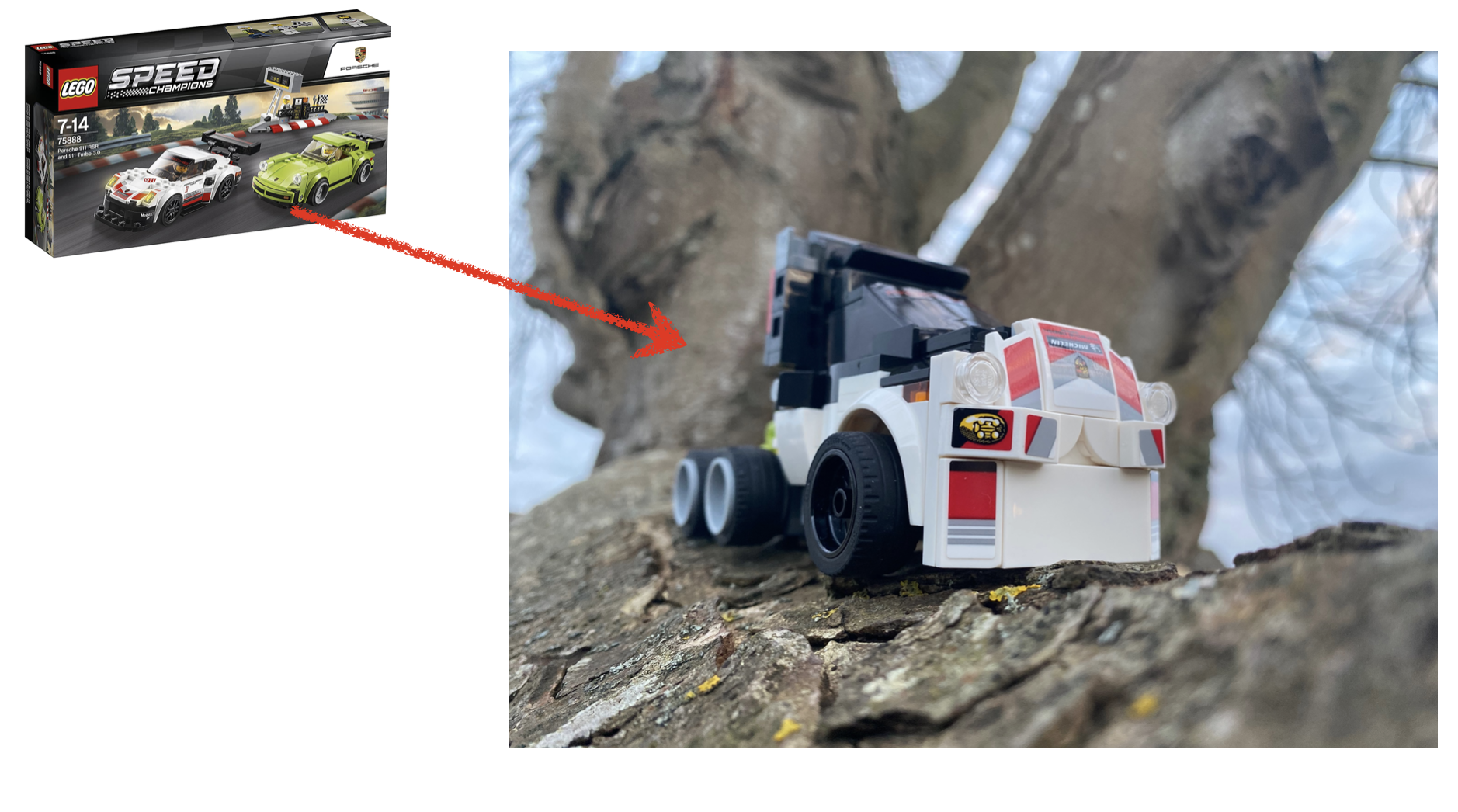 75888 - Alternative B Model - Porsche Racing Truck alternate build