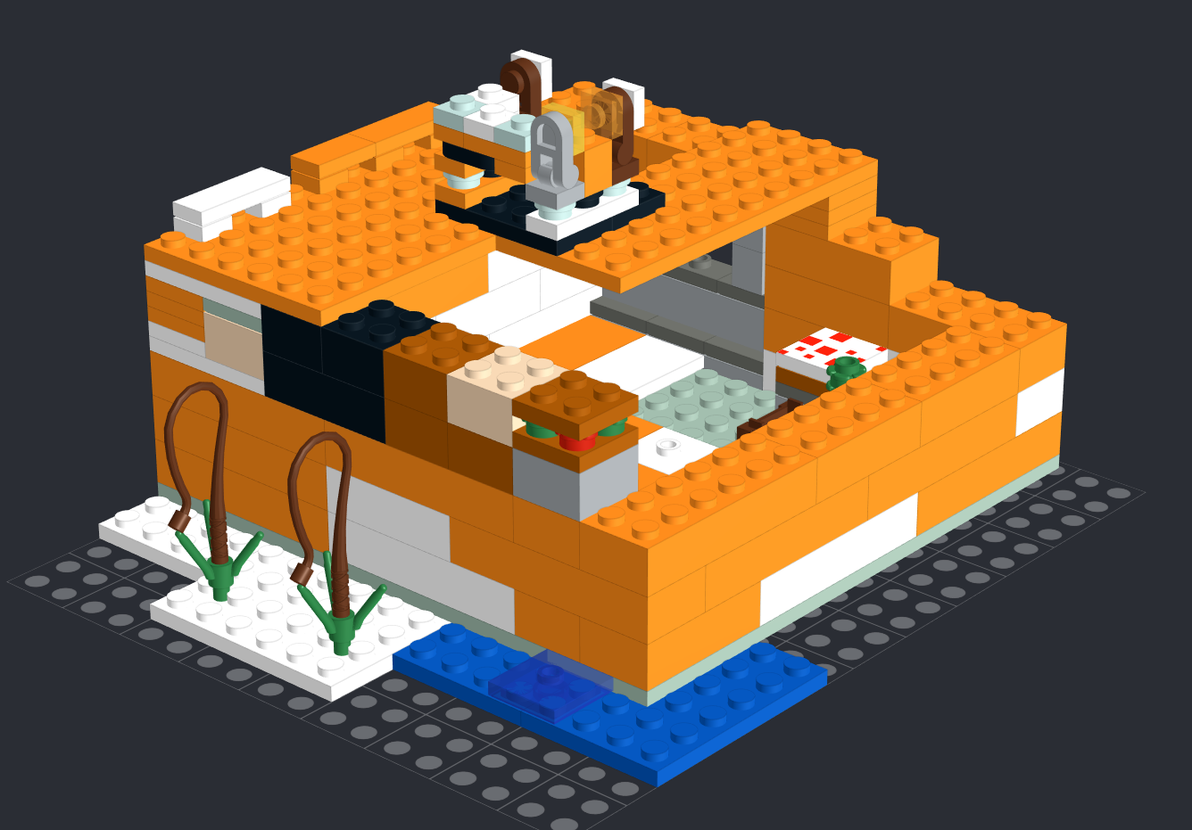 The Lego Minecraft Surprise House alternate build
