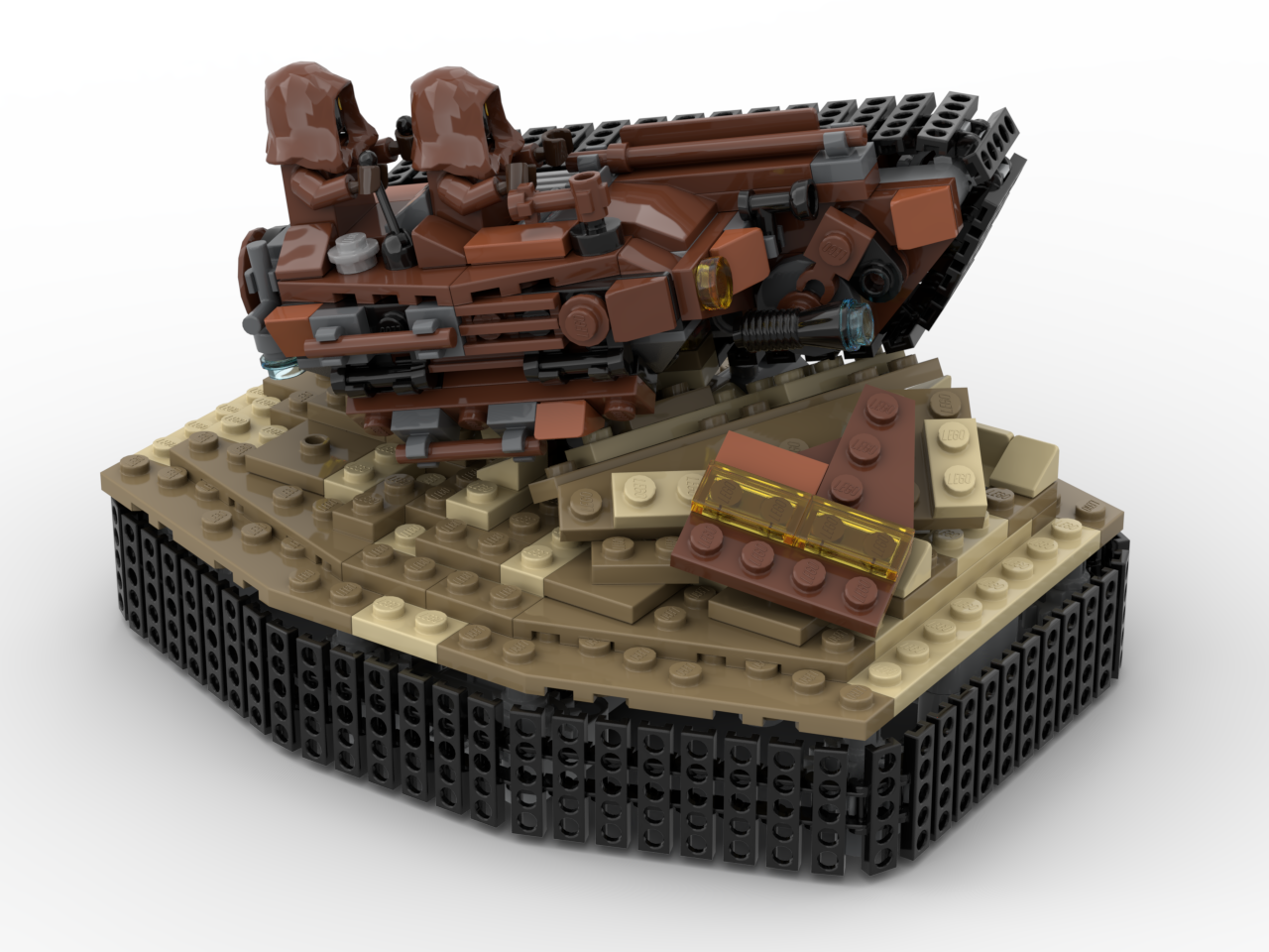 Jawa's Speeder v2 (with base and stand, separate instructions) alternate build