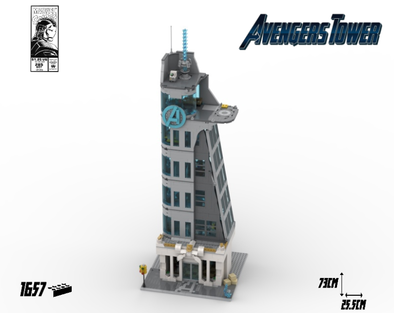 Avengers Tower Daily Bugle Sized Modular