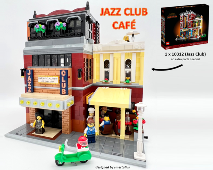 Jazz Club Café  (10312 "Jazz Club" Alternative) LEGO MOC