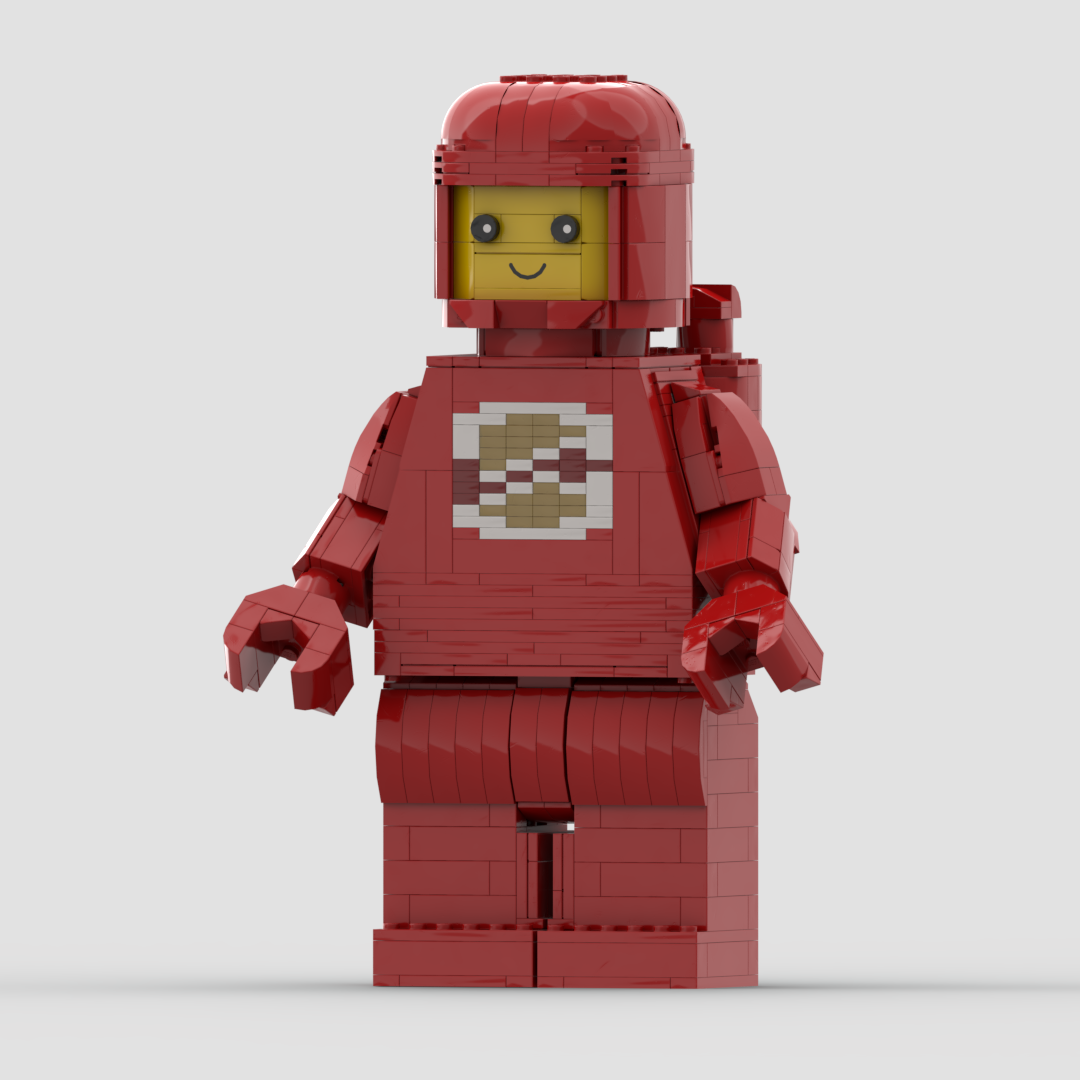 Big Classic Spaceman Red Brick Build