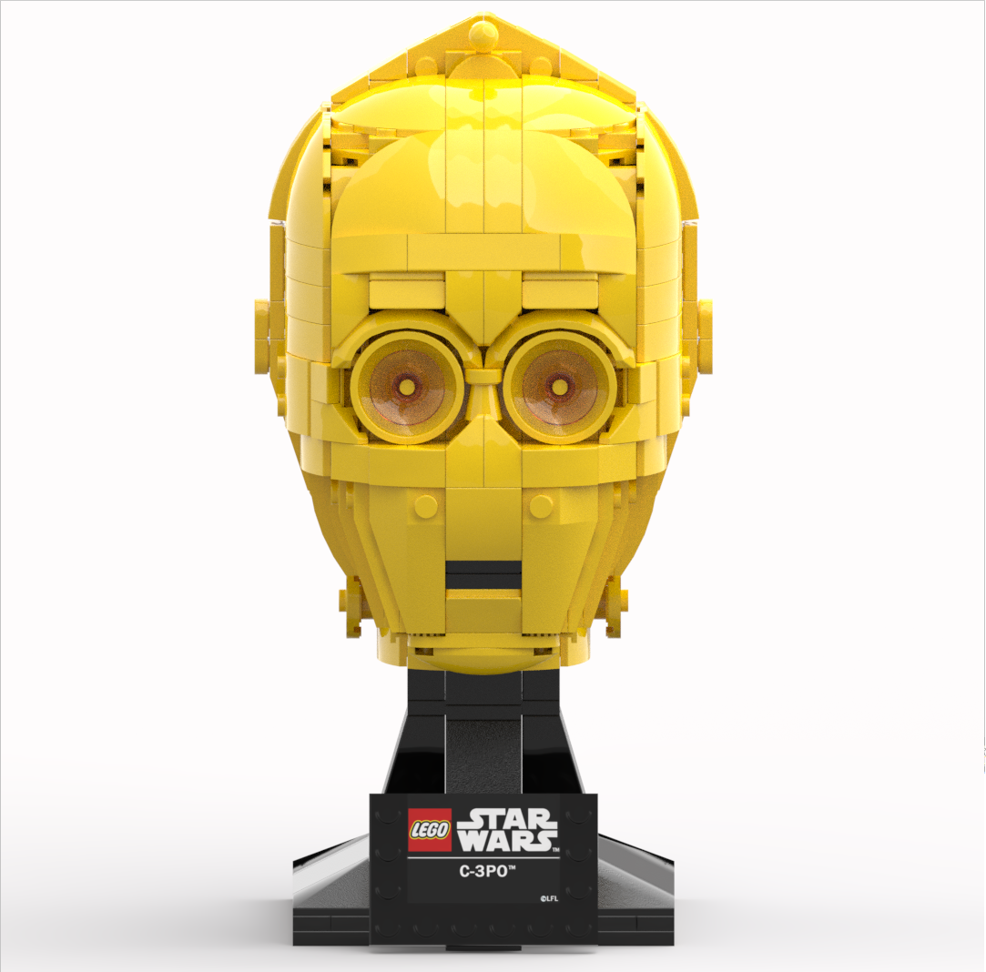 C-3PO head (Helmet collection style)