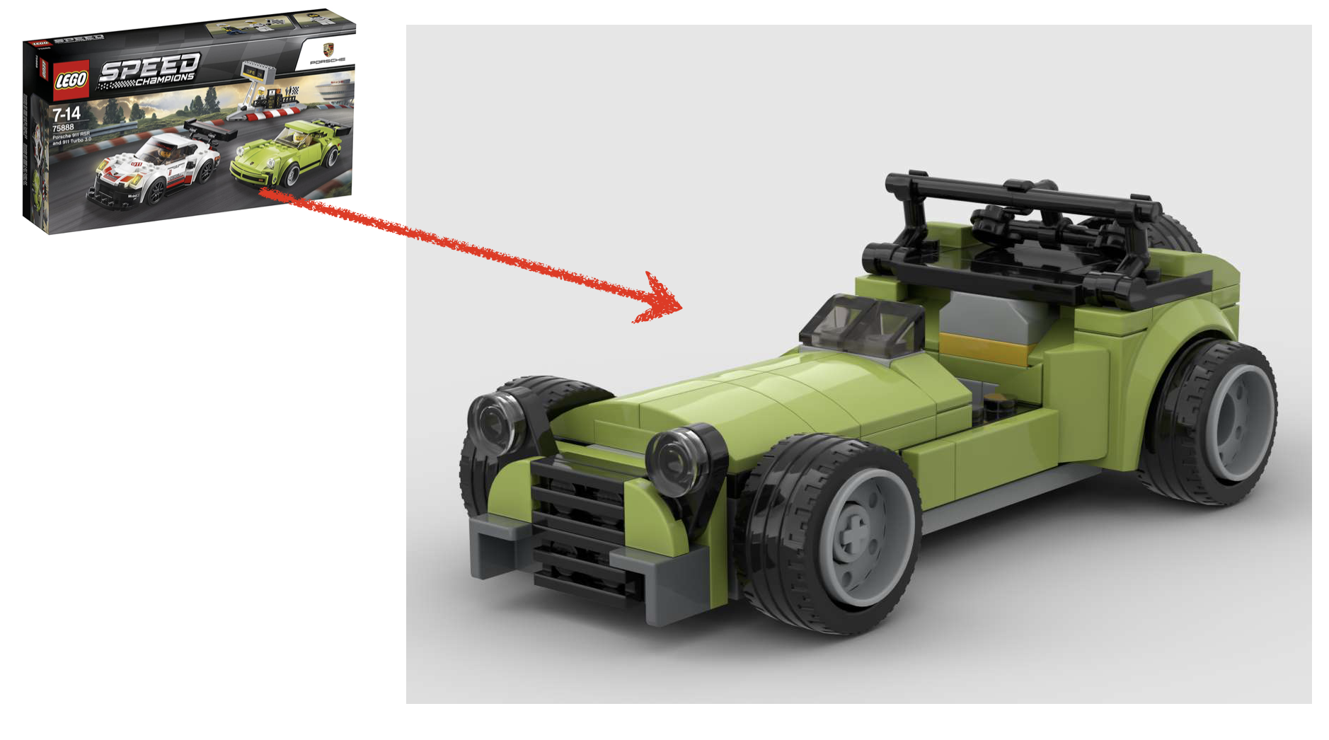 75888 - Alternative D Model - Green Caterham Super 7