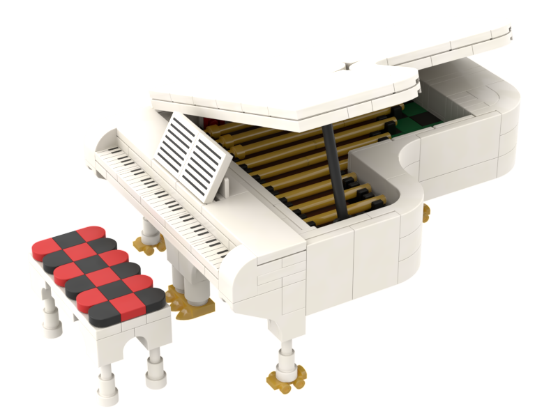 Grand piano white