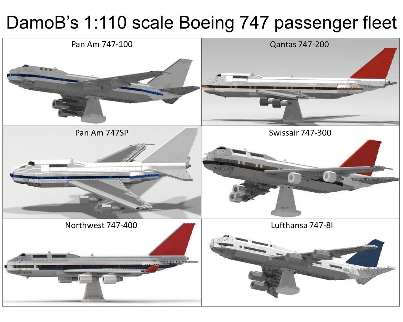 Boeing 747 passenger fleet by DamoB