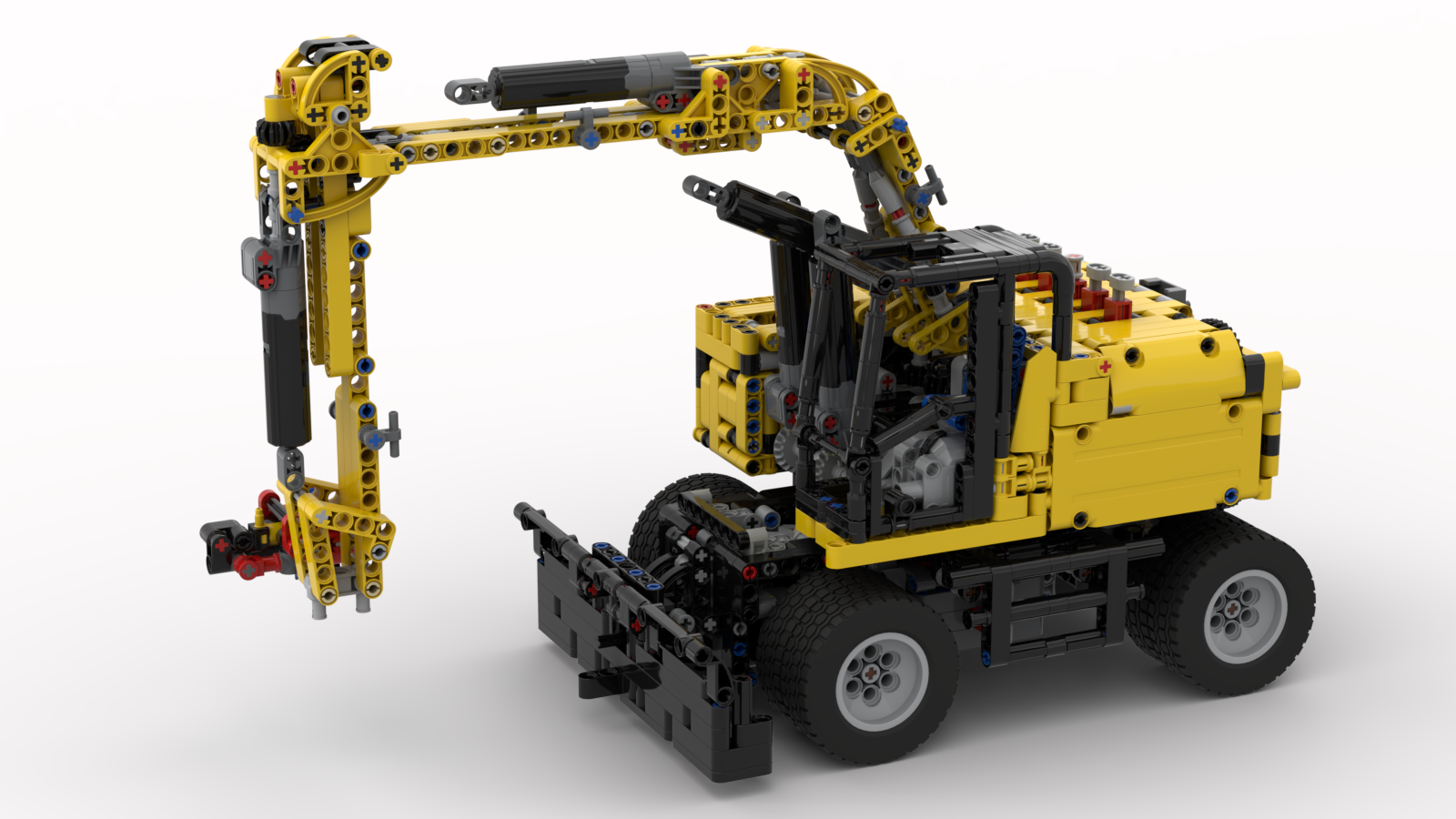 Cat m 317 f excavator in 1:16 scale technic style