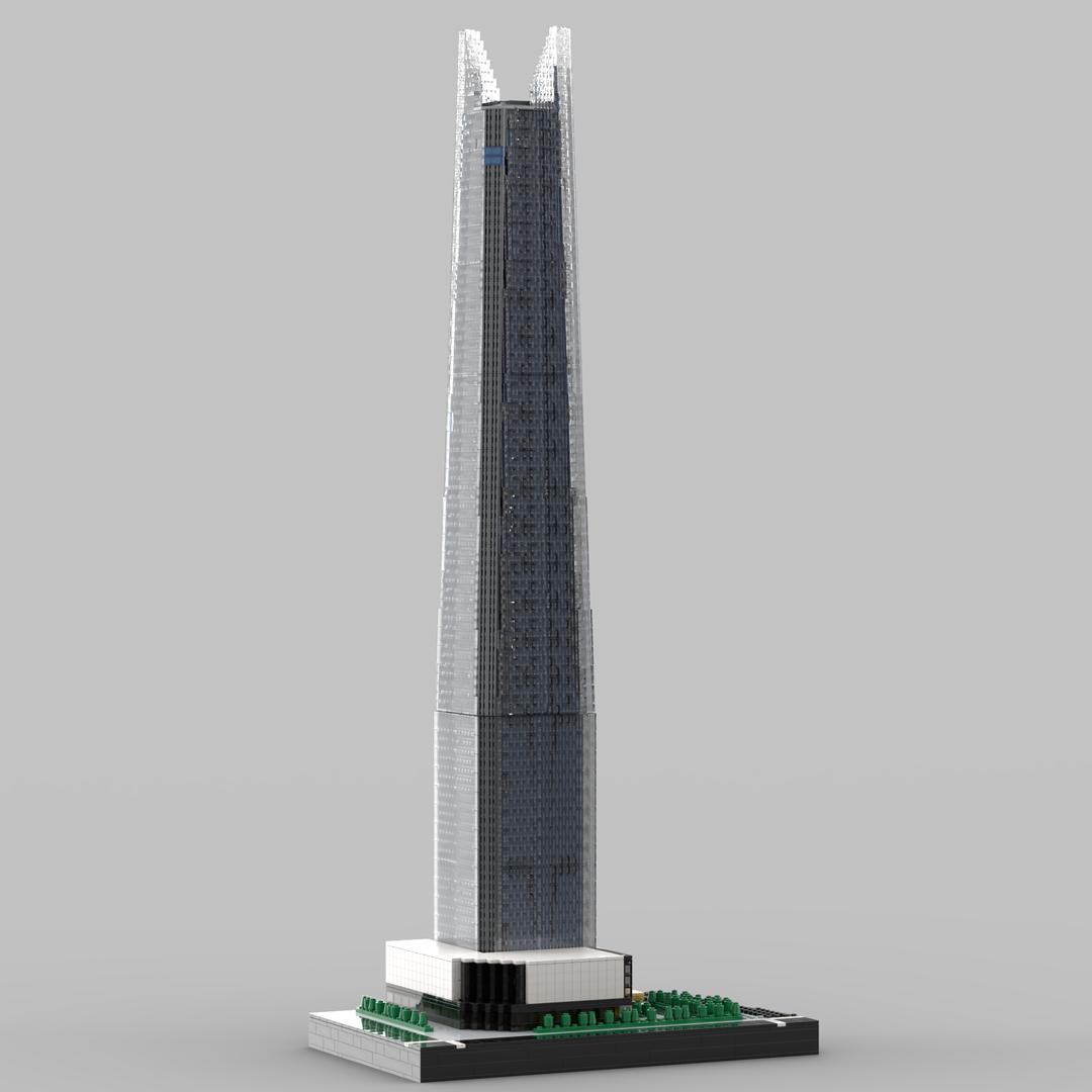 Lotte World Tower Ver 2 at 1/650th Scale (MOC-143208) - LEGO MOC | MOC ...