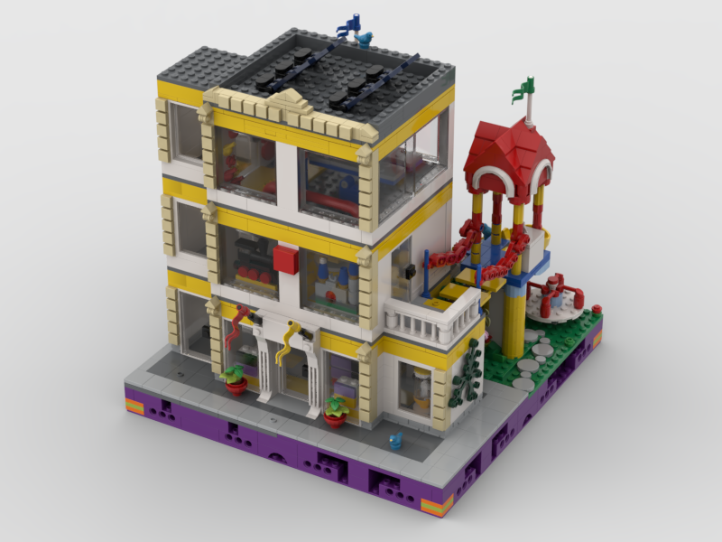 Three-Floor Lego Store with Slides!