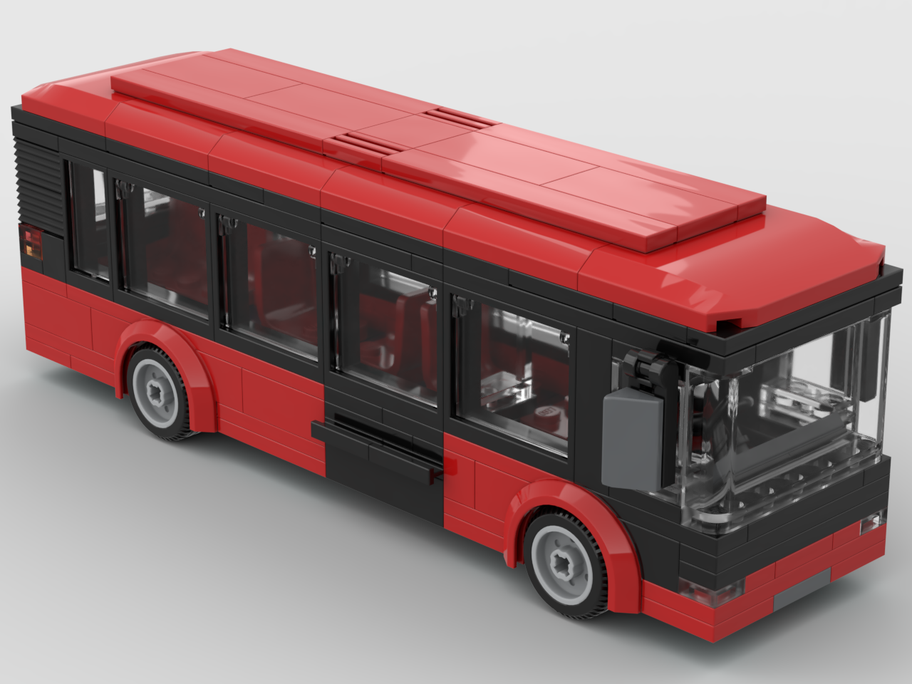 City Bus (City / Minifig Scale, 2023 Revision, Red)
