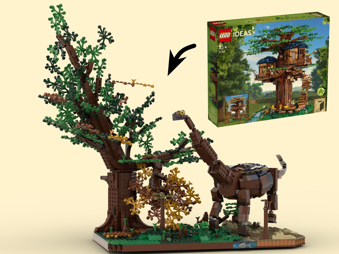 21318 Dinosaur diorama (Tree House alternative build)