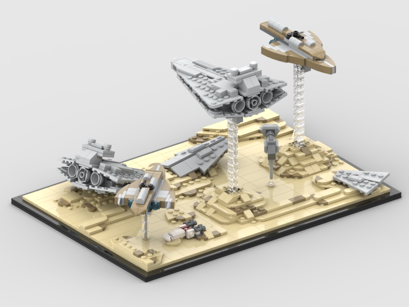 Battle of Jakku diorama