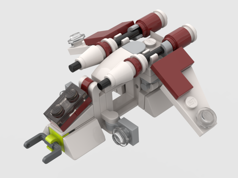 micro scale Republic gunship