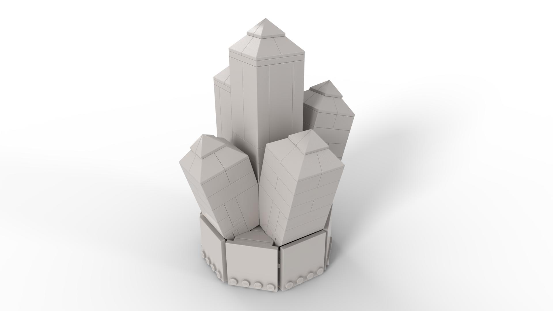 Lego Crystal (10:1 Scale)