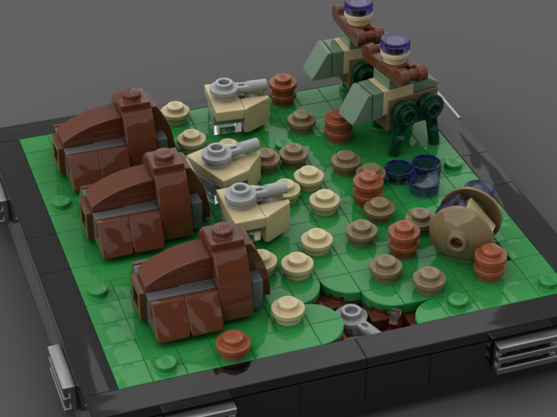 attack from the droids diorama