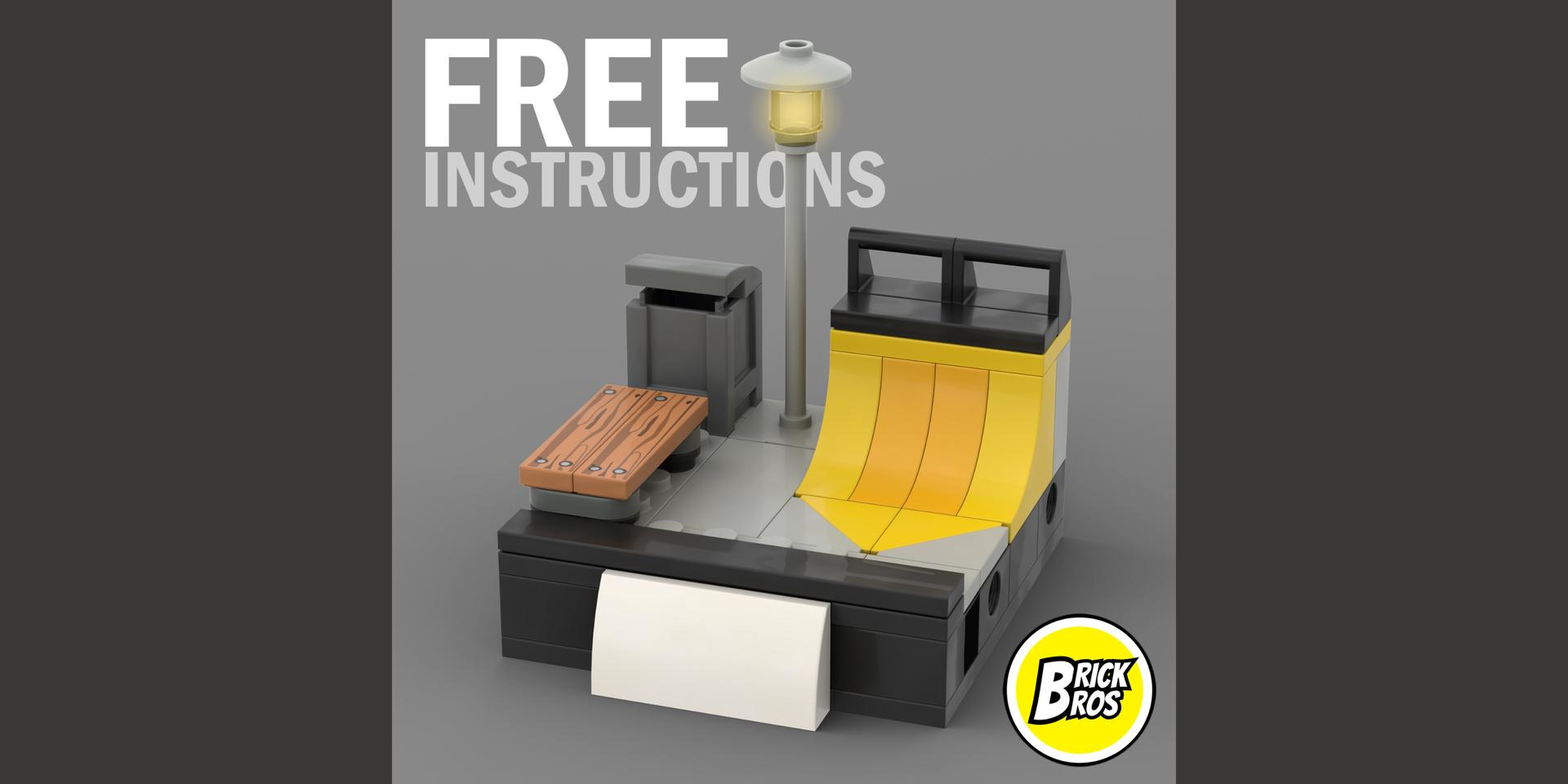 Minifig. Series 1 - Skater diorama