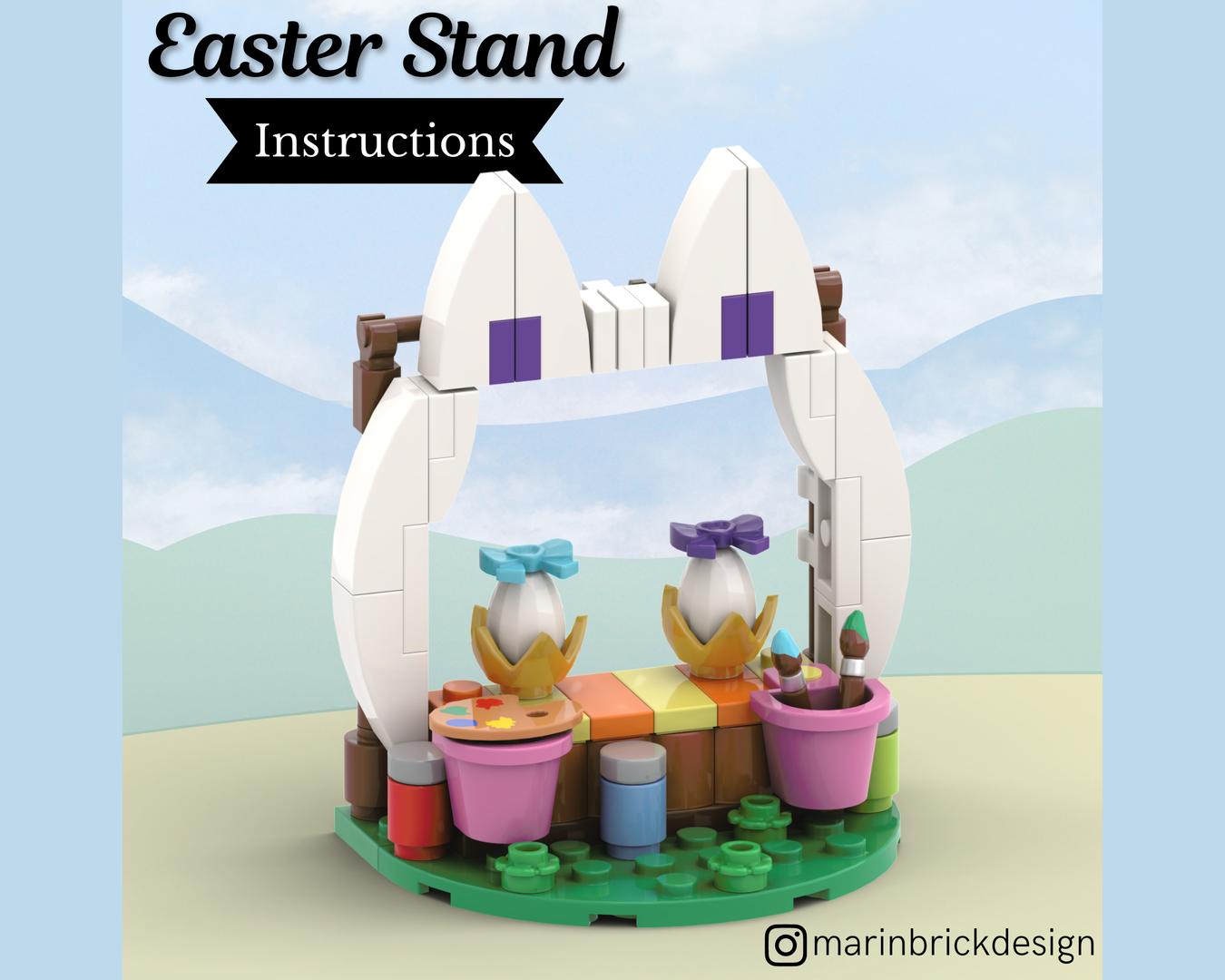 Easter Egg Stand - Lego Easter Moc