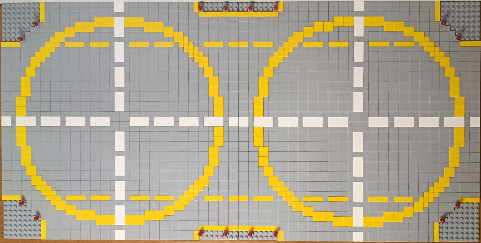 Double Lunar Landing Field for the LL938 Super Galaxy Explorer