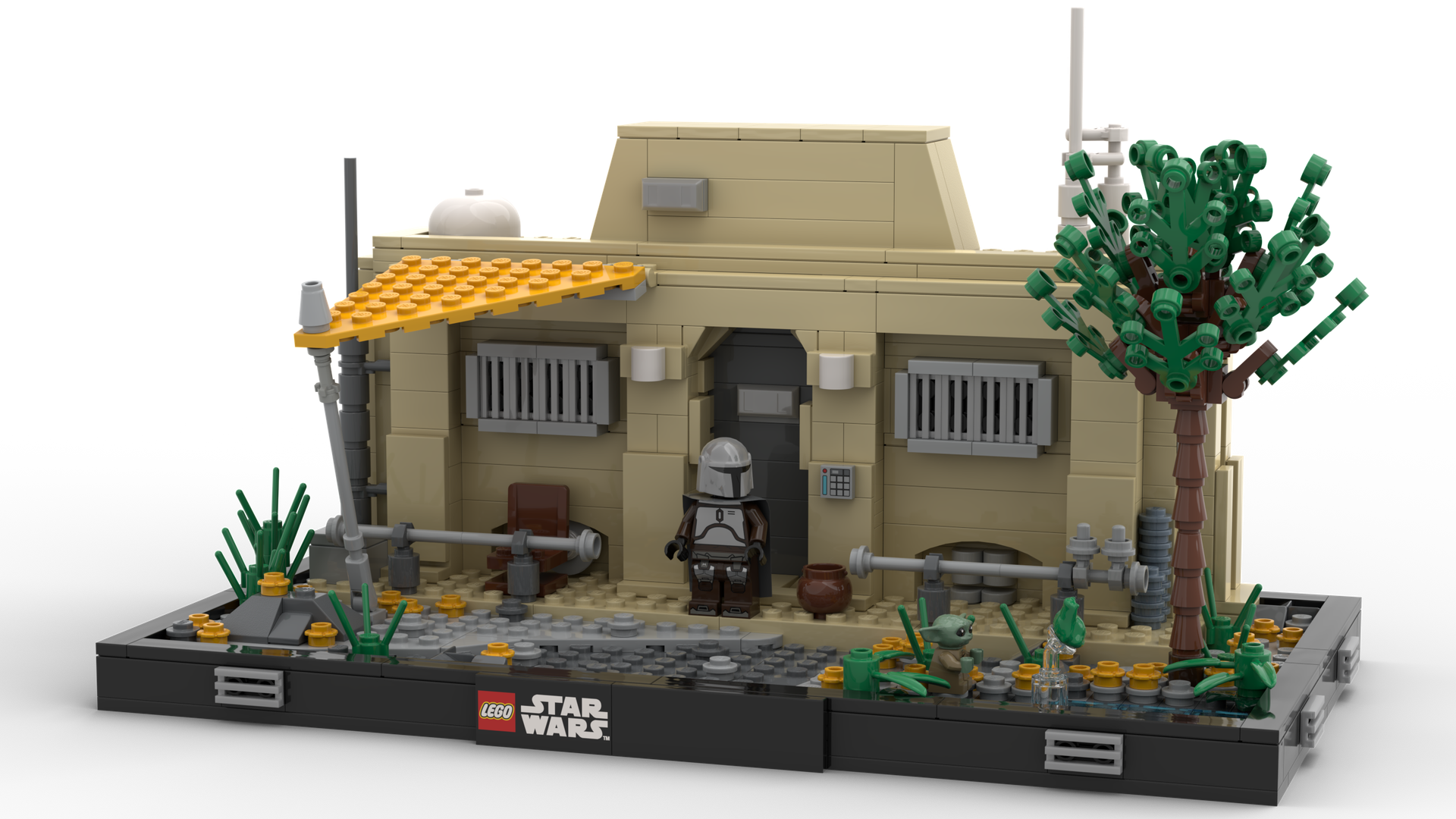 Din Nevarro Homestead Diorama