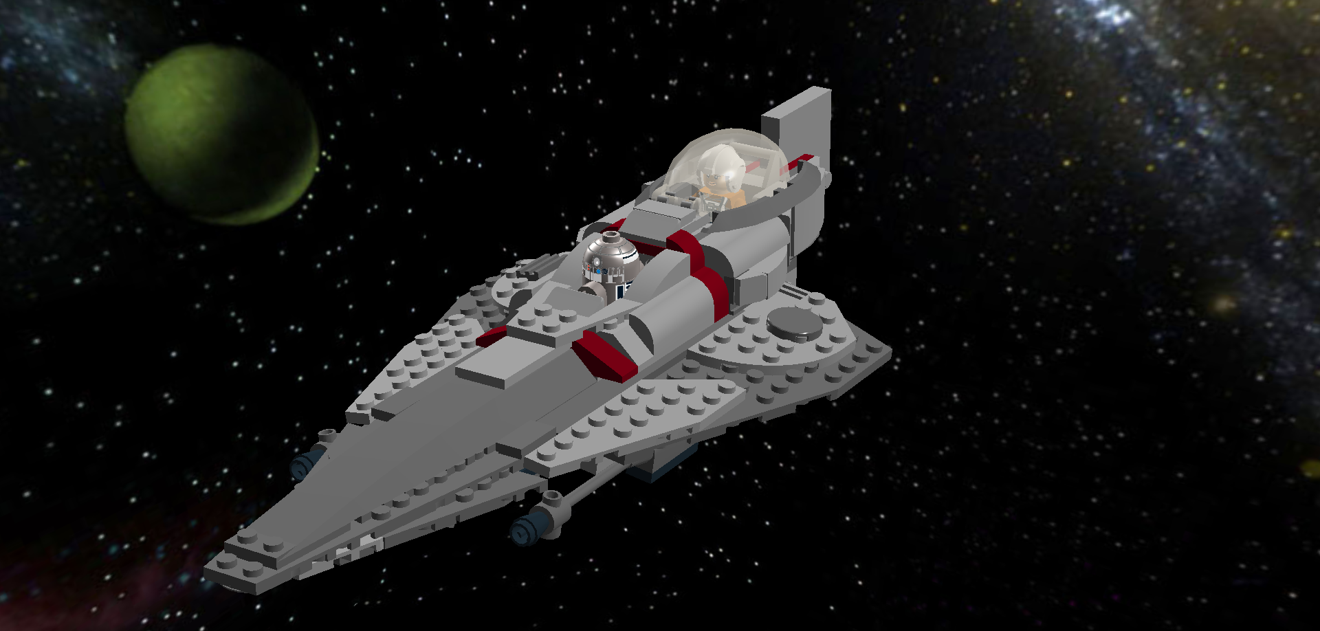 Grey Jedi Starfighter