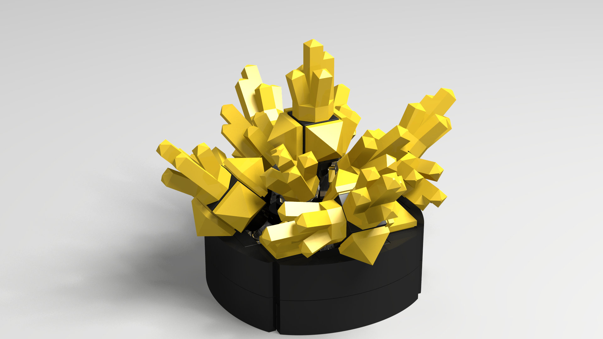 Crystal cluster formation