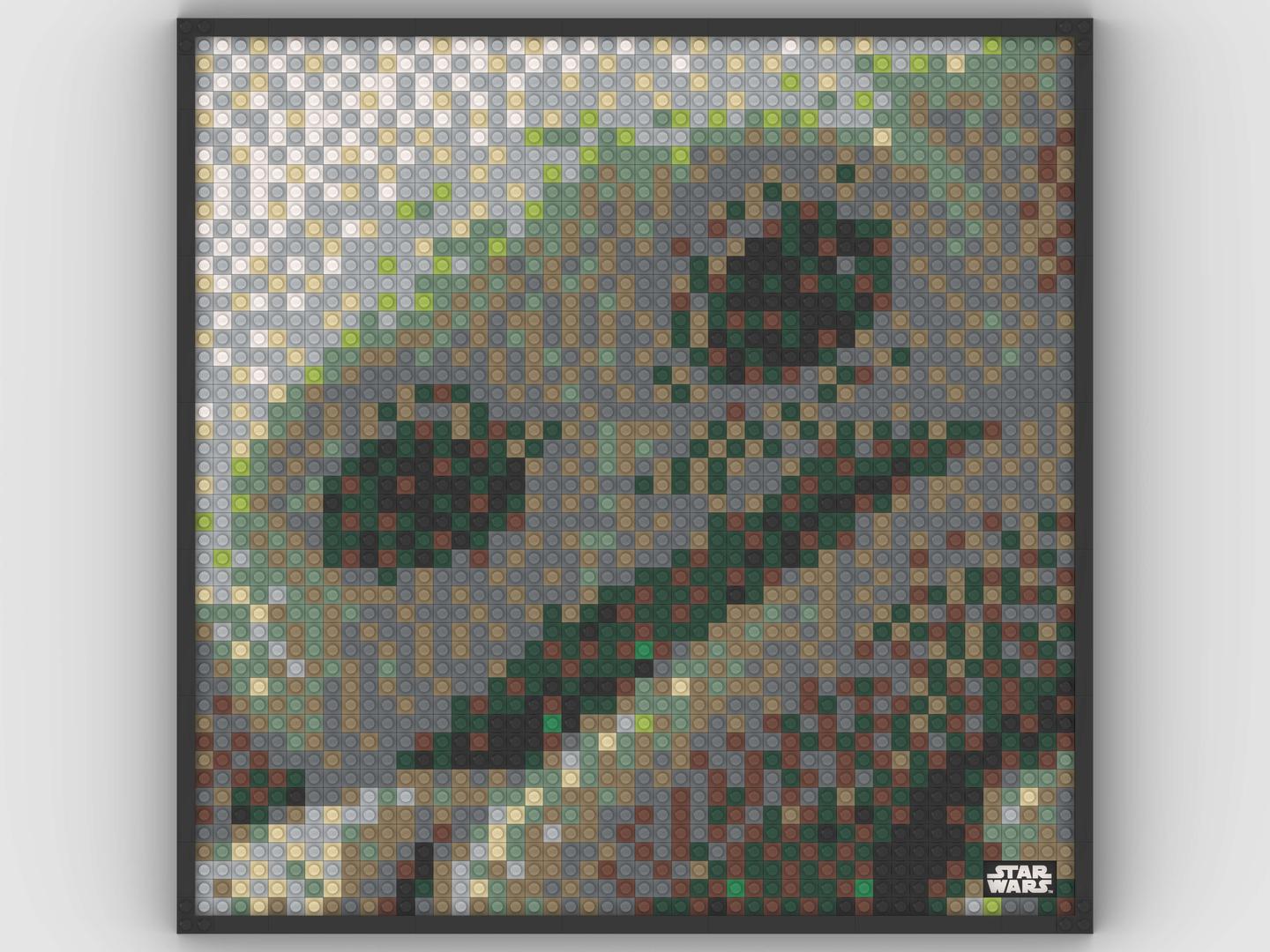 Grogu - 48x48 brick mosaic