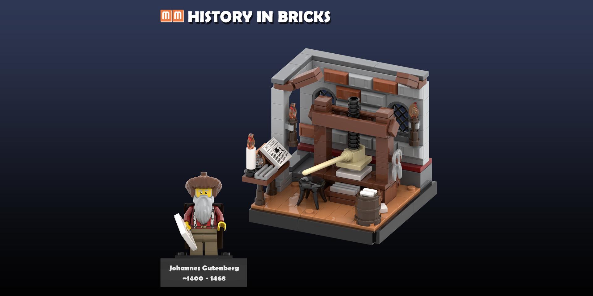 History in Bricks: #1 Johannes Gutenberg
