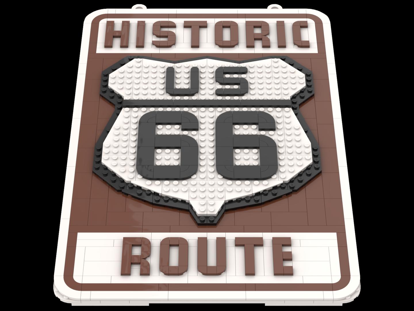 Historic US Route 66 Sign