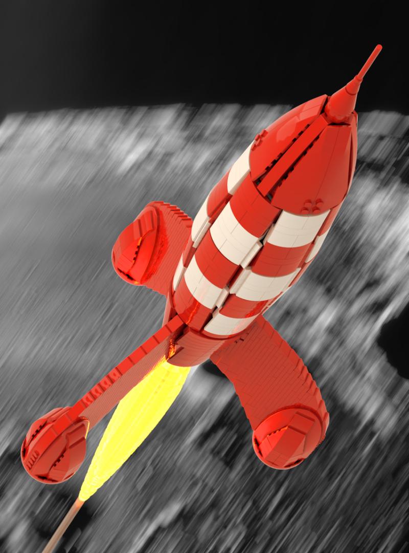 1:110 Scale Tintin's Rocket