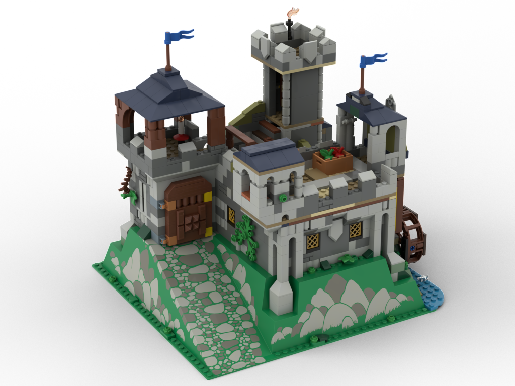 31120 Castle on 2552 baseplate (alternate build)