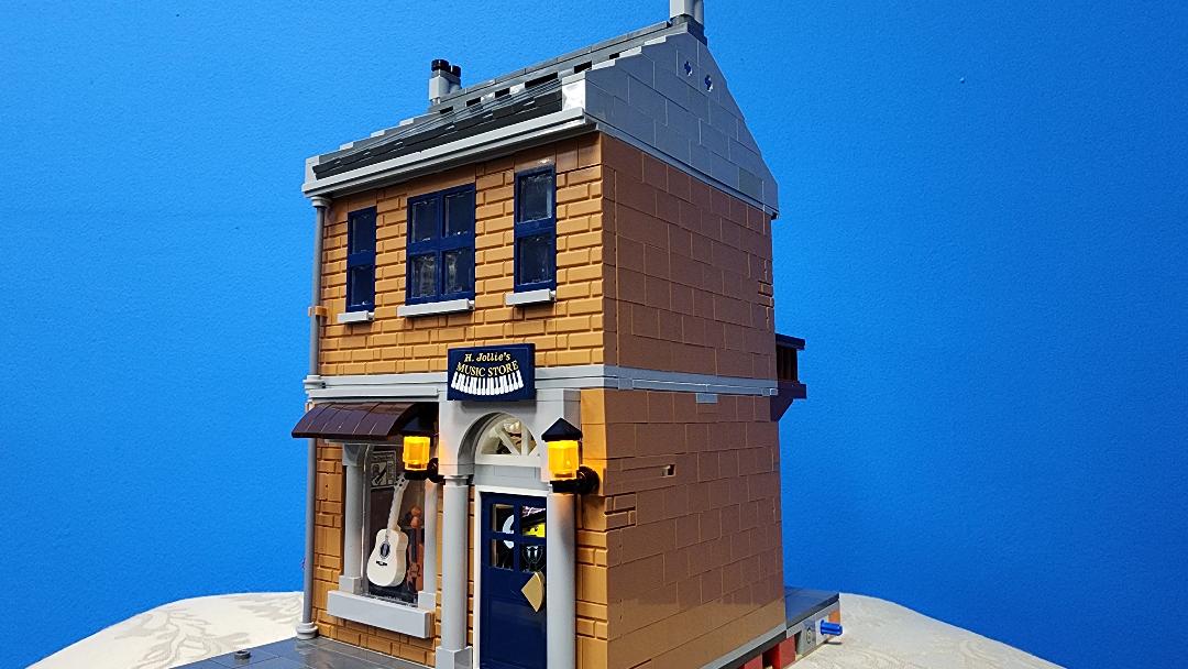Music Store Moc Using 10308 Holiday Main Street
