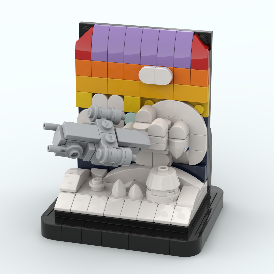 Micro Razor Crest Diorama (MOC-149598) - LEGO MOC | MOC Tracker