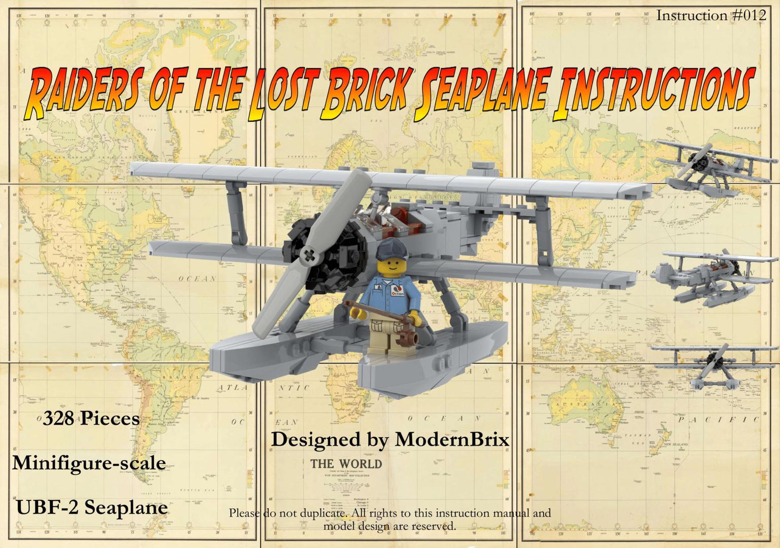 Raiders of the Lost Brick Seaplane Custom Building Instructions