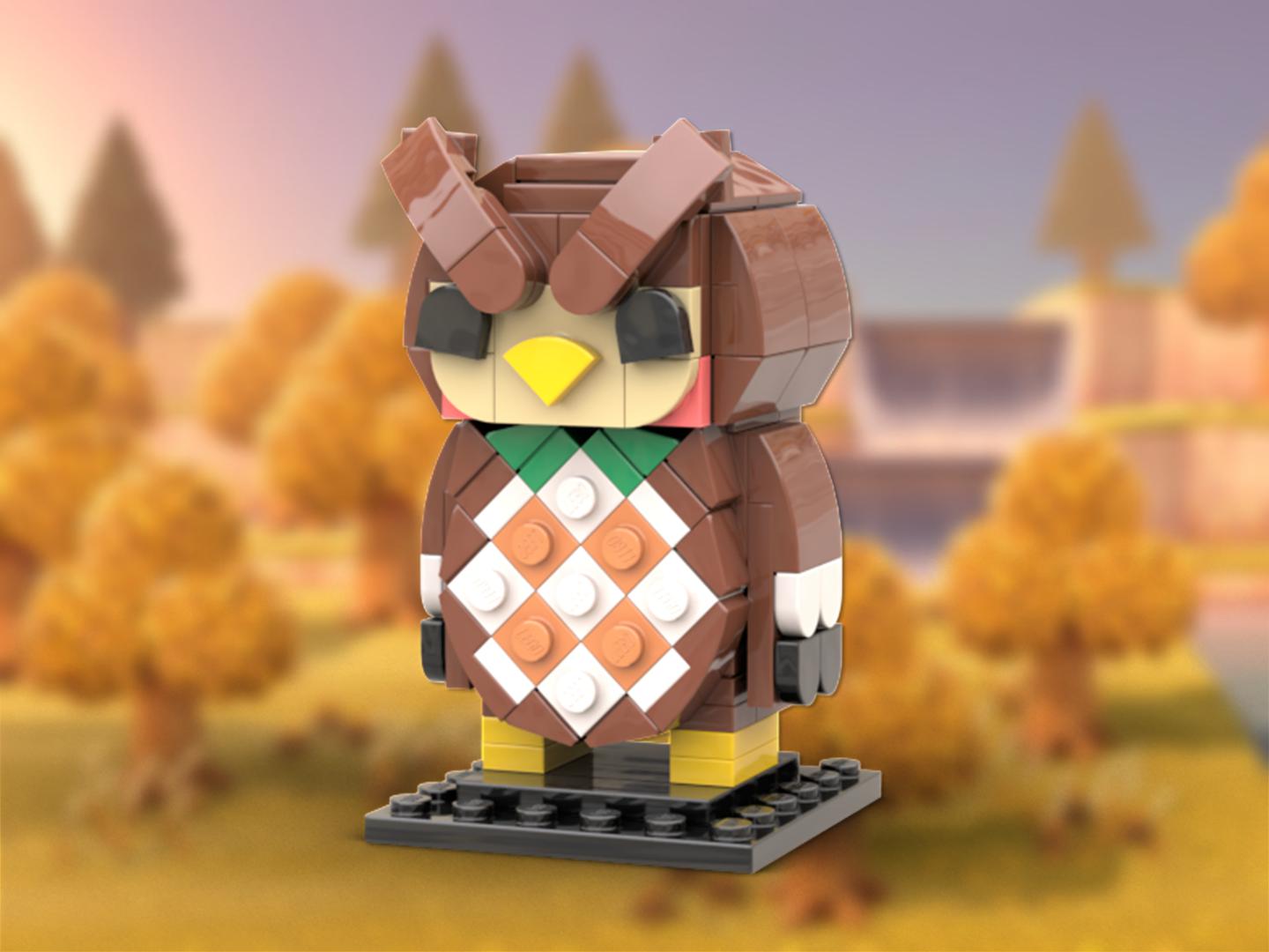 Blathers Brickheadz (From Animal Crossing)
