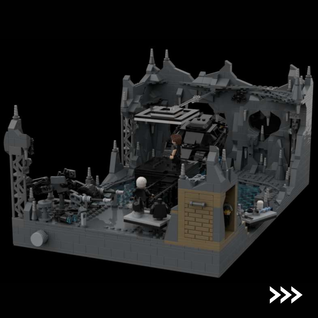 The Dark Knight Trilogy Batcave Diorama Playset