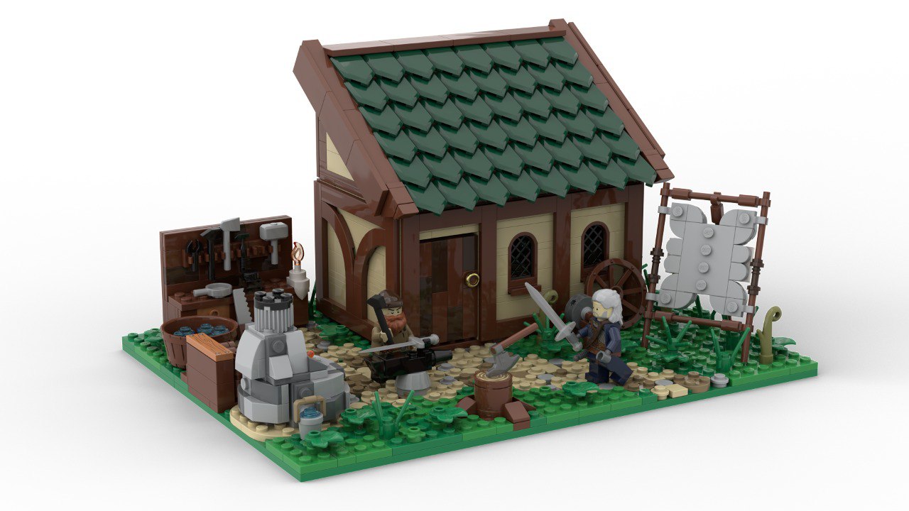 LEGO Medieval Castle Blacksmith house The Witcher MOC