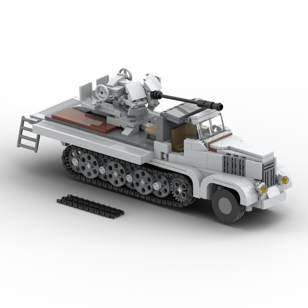 Sd.Kfz. 6-2 (alias 3.7-cm Flak 36 auf Selbstfahrlafette Sd.Kfz. 6/2 German self-propelled anti-aircraft gun)