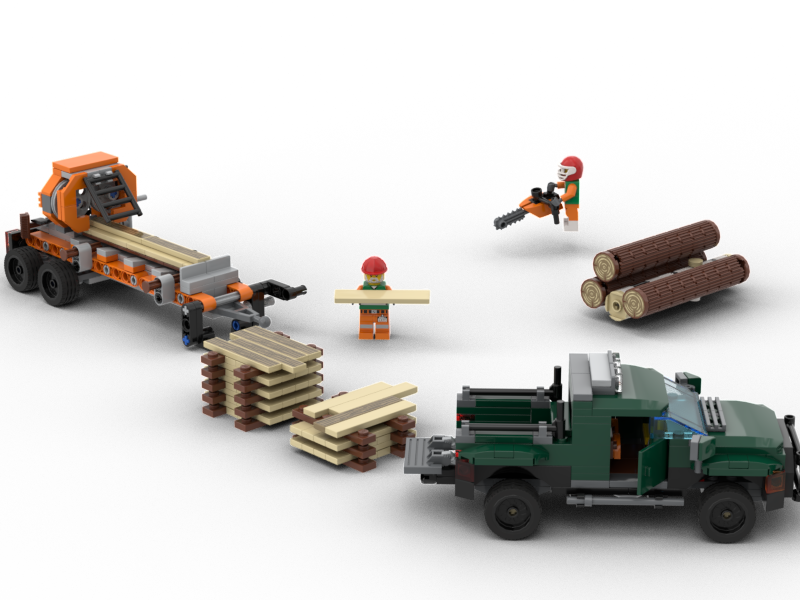 Woodmizer sawmill - Mobile band saw