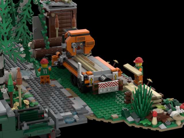 The Forest mobile sawmill
