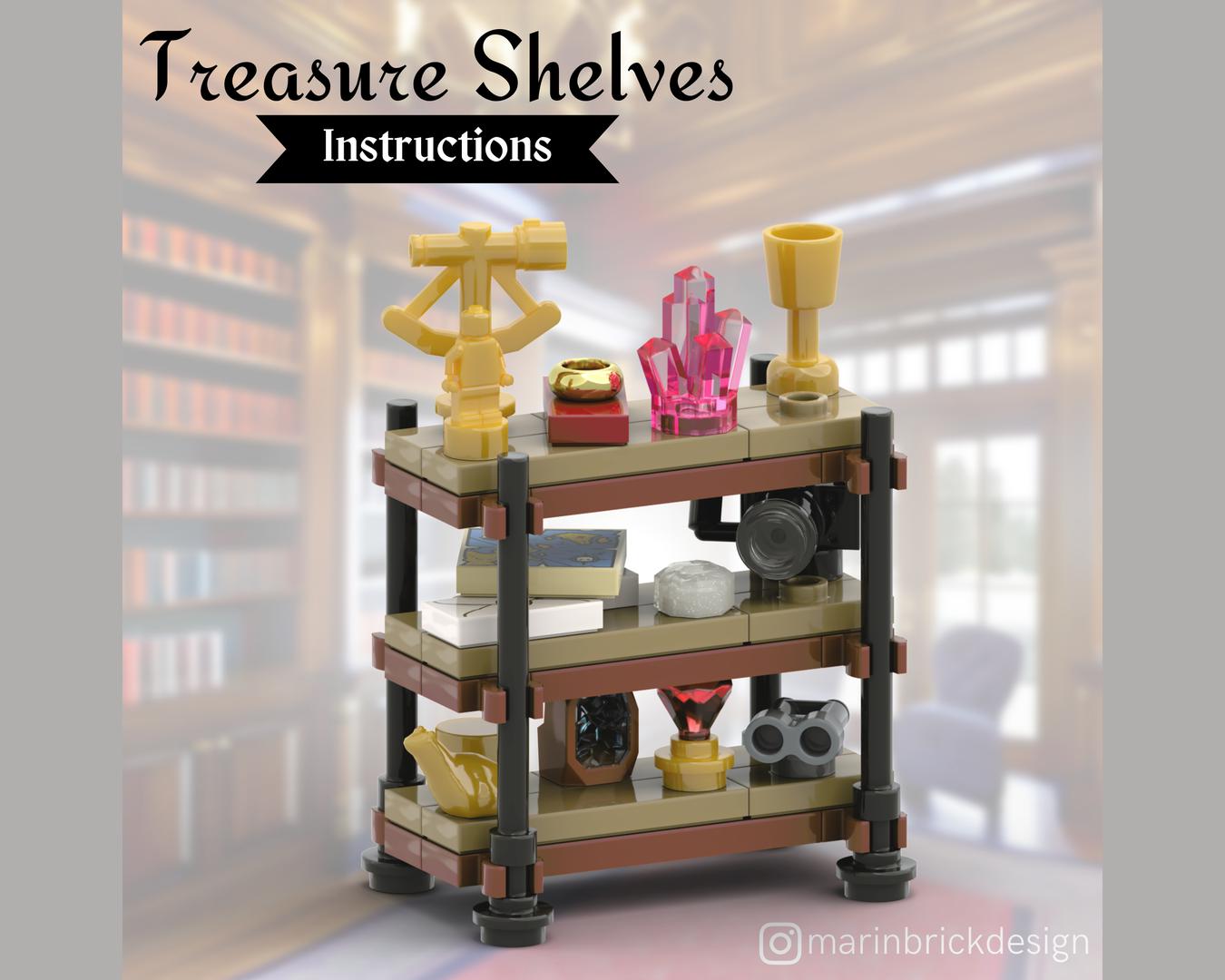 Treasure Shelves - Lego Adventurers Moc