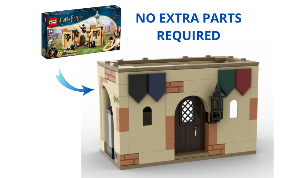 76395 Hogwarts: Door With House Banners alternate build