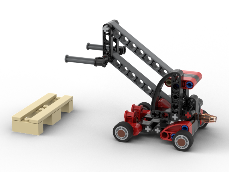 Pallets Moc 30655 - Telehandler with Pallet (MOC-151243) - LEGO MOC | MOC Tracker