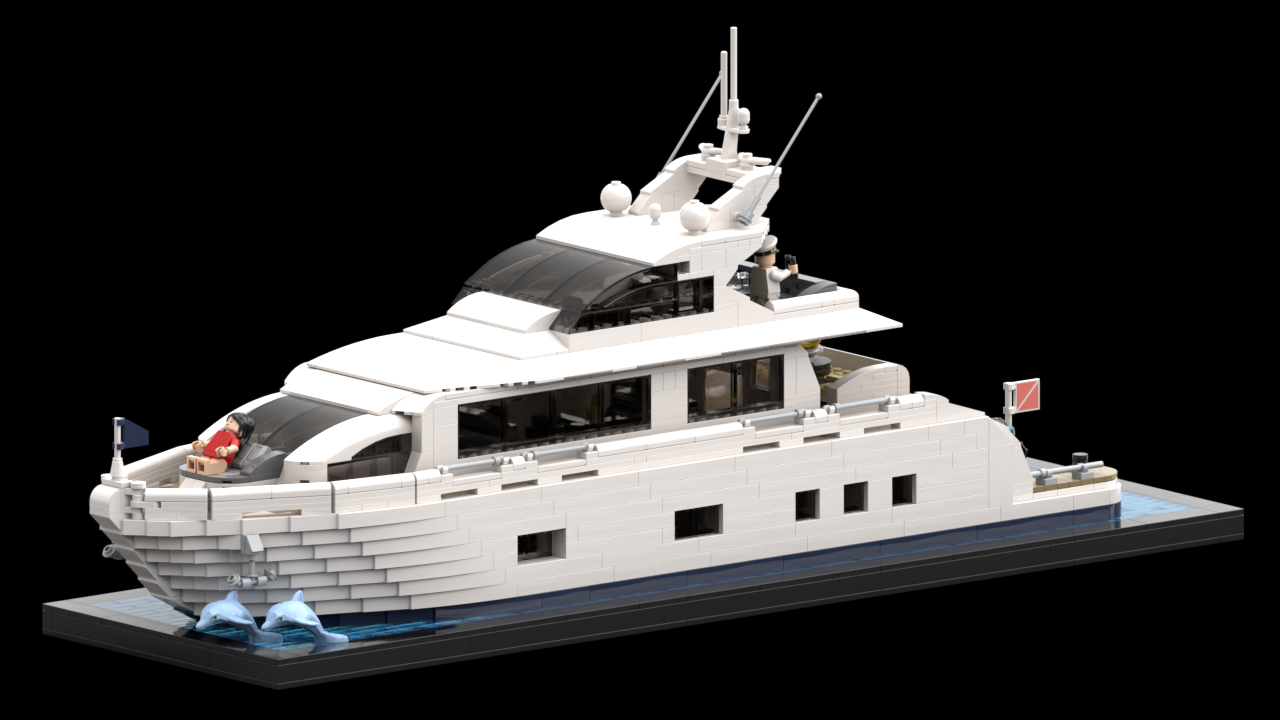 Luxury Yacht Minifigure Size
