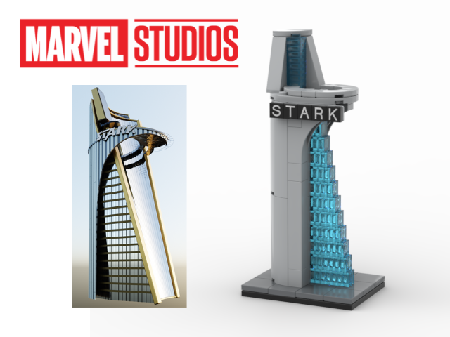 21028 Stark Tower Add-On For New York City Skyline