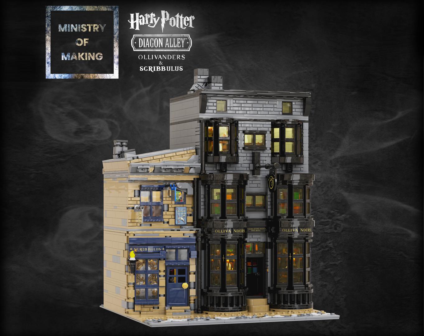 Diagon Alley: Ollivanders &amp; Scribbulus Modular
