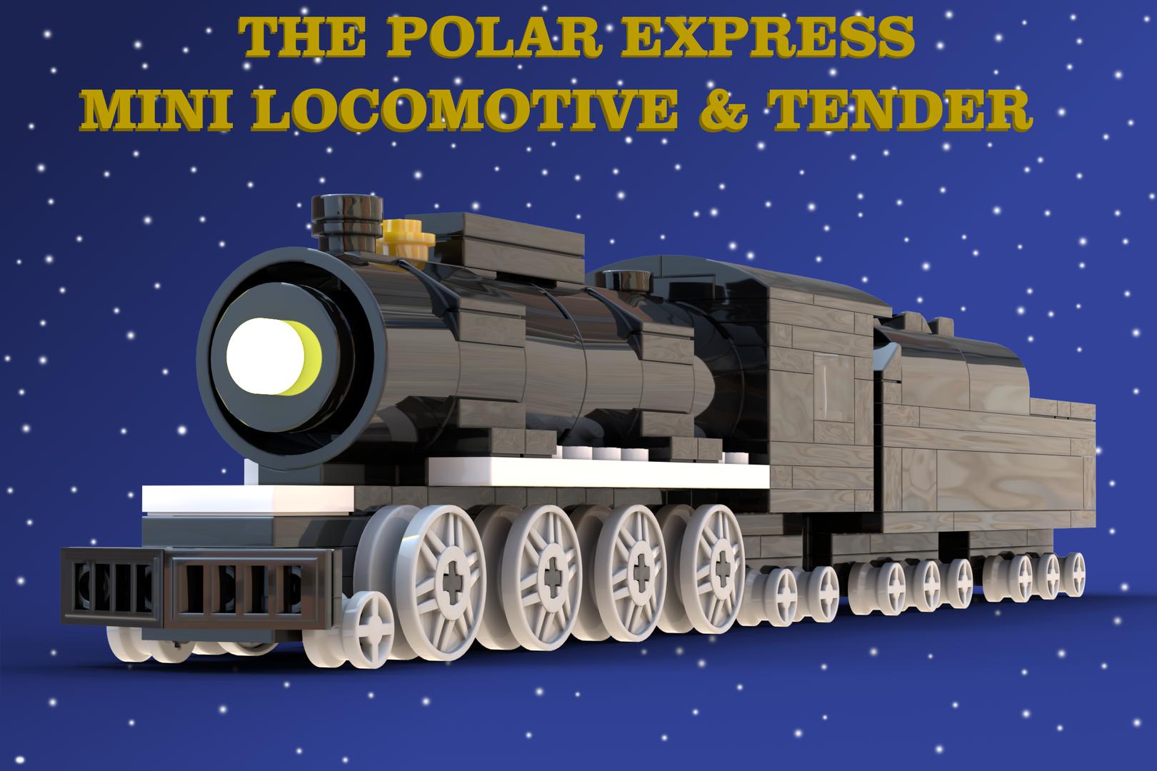 Miniature Polar Express Locomotive &amp; Tender