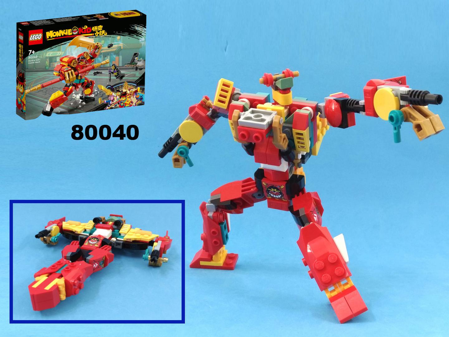 Transformer Jet plane from LEGO Monkie Kid 80040: Combi Mech