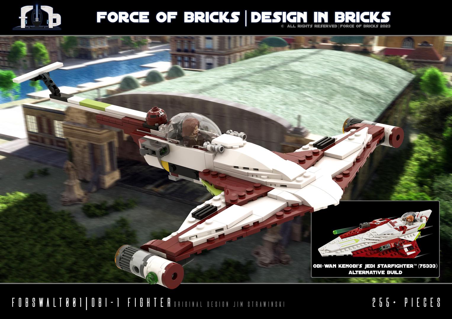 Obi-1 Fighter (fobswalt001) | 75333 alternative build
