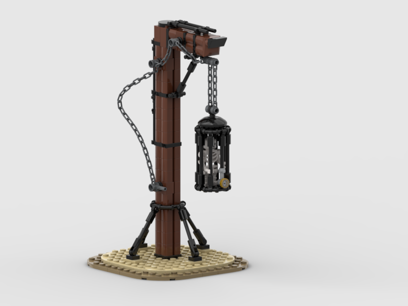 Skeletons in a cage Suspended