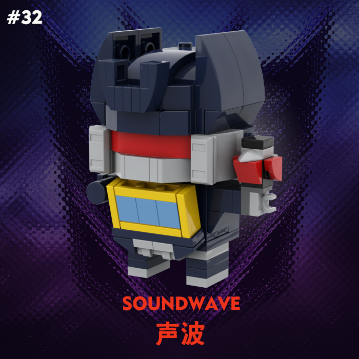 MOC - Brickheadz SOUNDWAVE with mini Laserbeak
